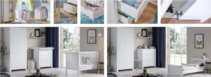 Basic set of baby furniture, Polish manufacturer ATB Meble